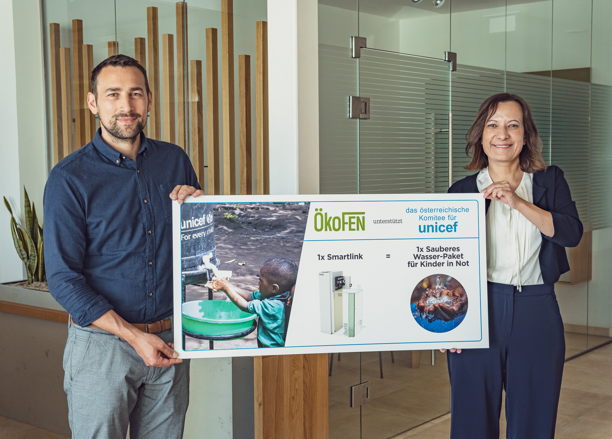 For clean water in crisis areas - ÖkoFEN expands cooperation with UNICEF Austria